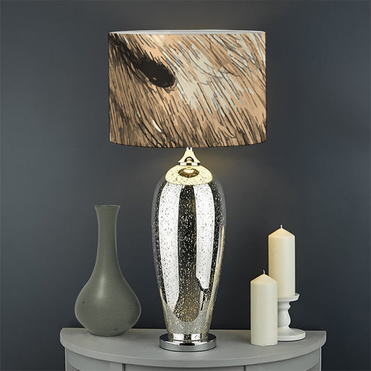 Labrador Retriever And Puppy Print Drum Lamp Shade