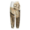 Labrador Retriever And Puppy Print Fleece Lined Knit Pants