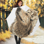 Labrador Retriever And Puppy Print Foldable Umbrella