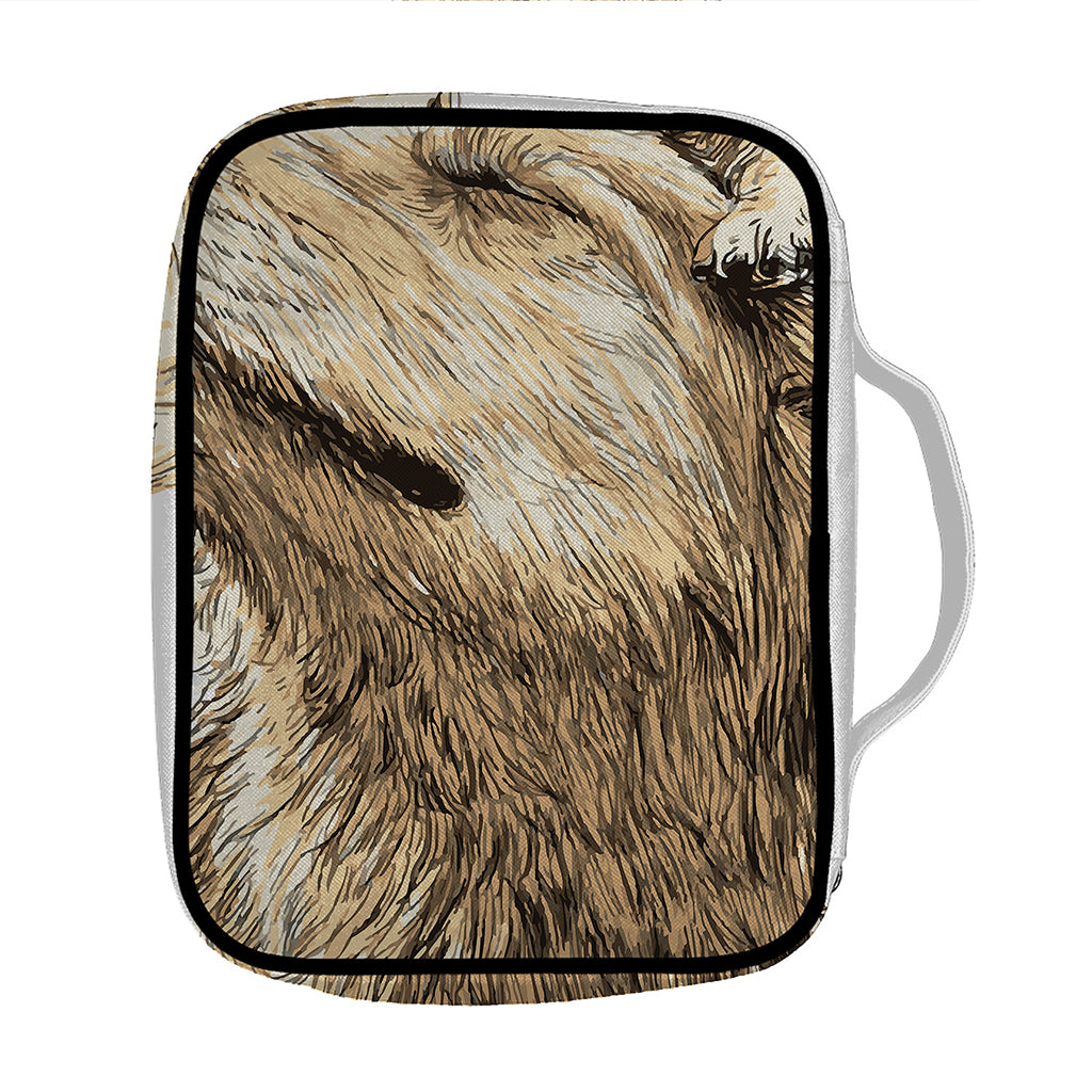 Labrador Retriever And Puppy Print Front Pocket Bible Bag