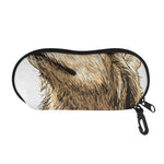 Labrador Retriever And Puppy Print Glasses Case