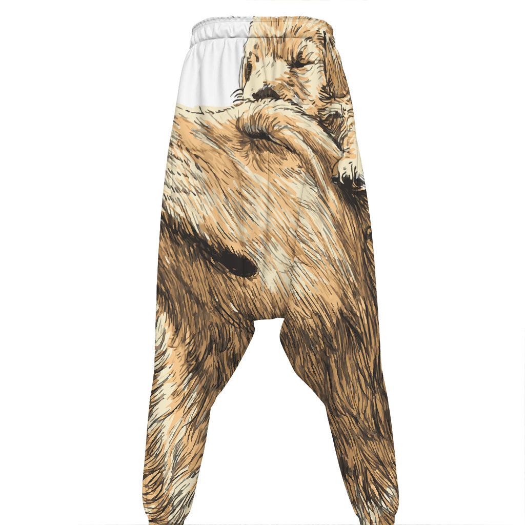 Labrador Retriever And Puppy Print Hammer Pants