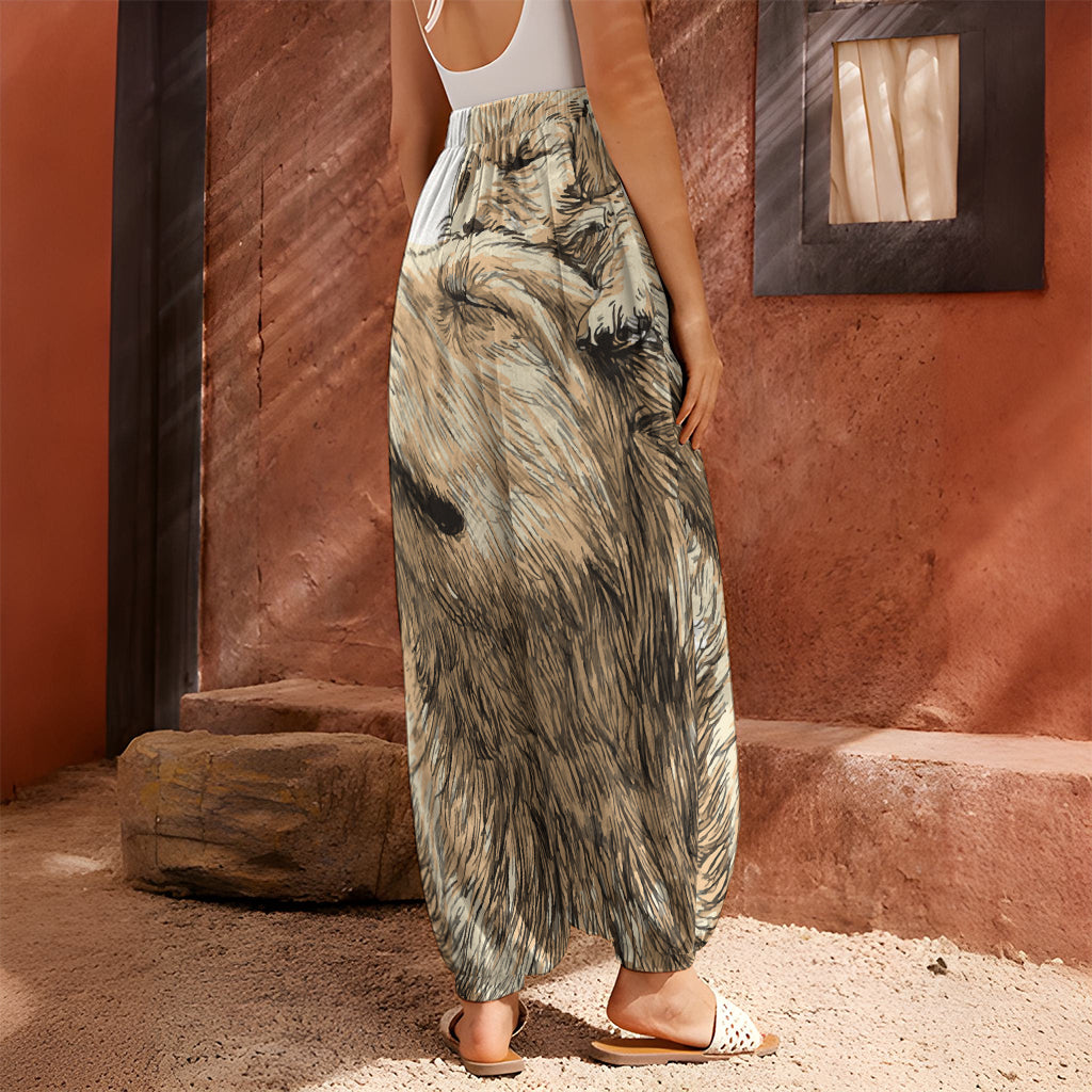 Labrador Retriever And Puppy Print Harem Pants