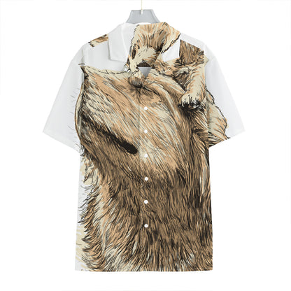 Labrador Retriever And Puppy Print Hawaiian Shirt