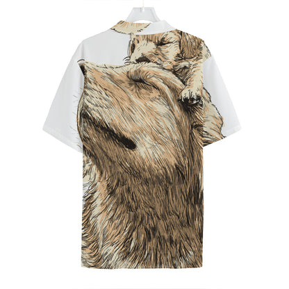 Labrador Retriever And Puppy Print Hawaiian Shirt