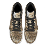 Labrador Retriever And Puppy Print High Top Leather Sneakers