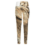 Labrador Retriever And Puppy Print High-Waisted Pocket Leggings