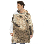Labrador Retriever And Puppy Print Hoodie Blanket