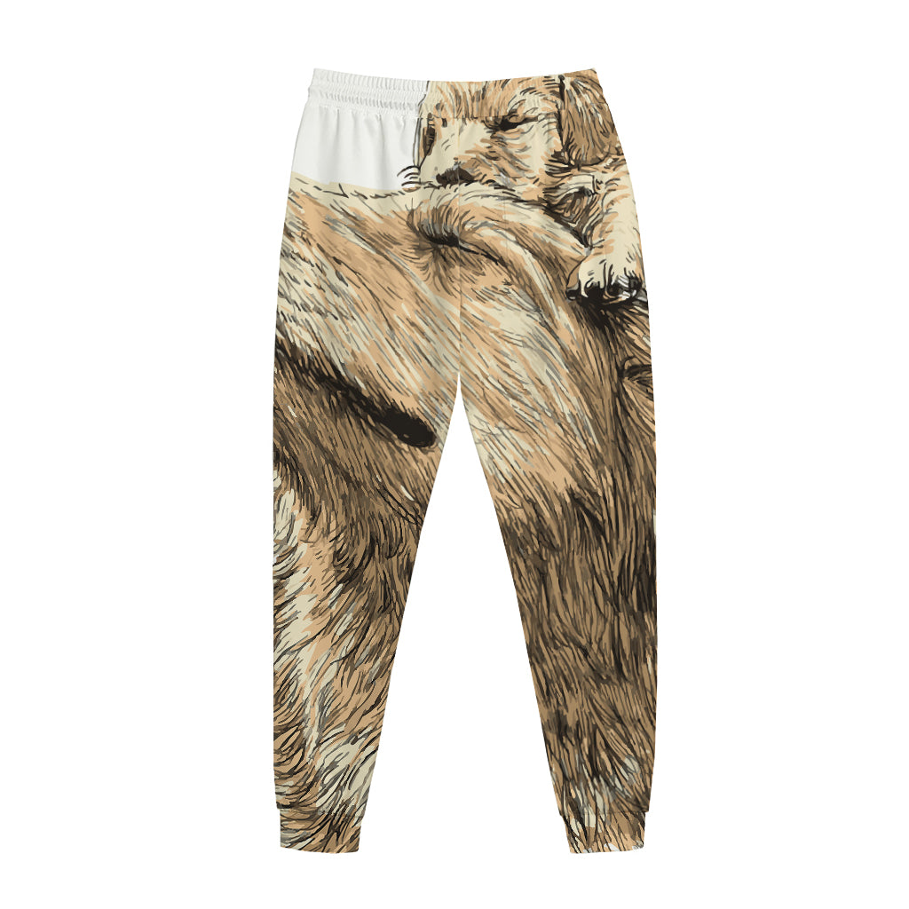 Labrador Retriever And Puppy Print Jogger Pants