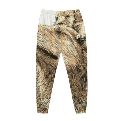 Labrador Retriever And Puppy Print Jogger Pants