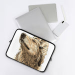 Labrador Retriever And Puppy Print Laptop Sleeve