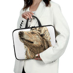 Labrador Retriever And Puppy Print Laptop Sleeve With Handle