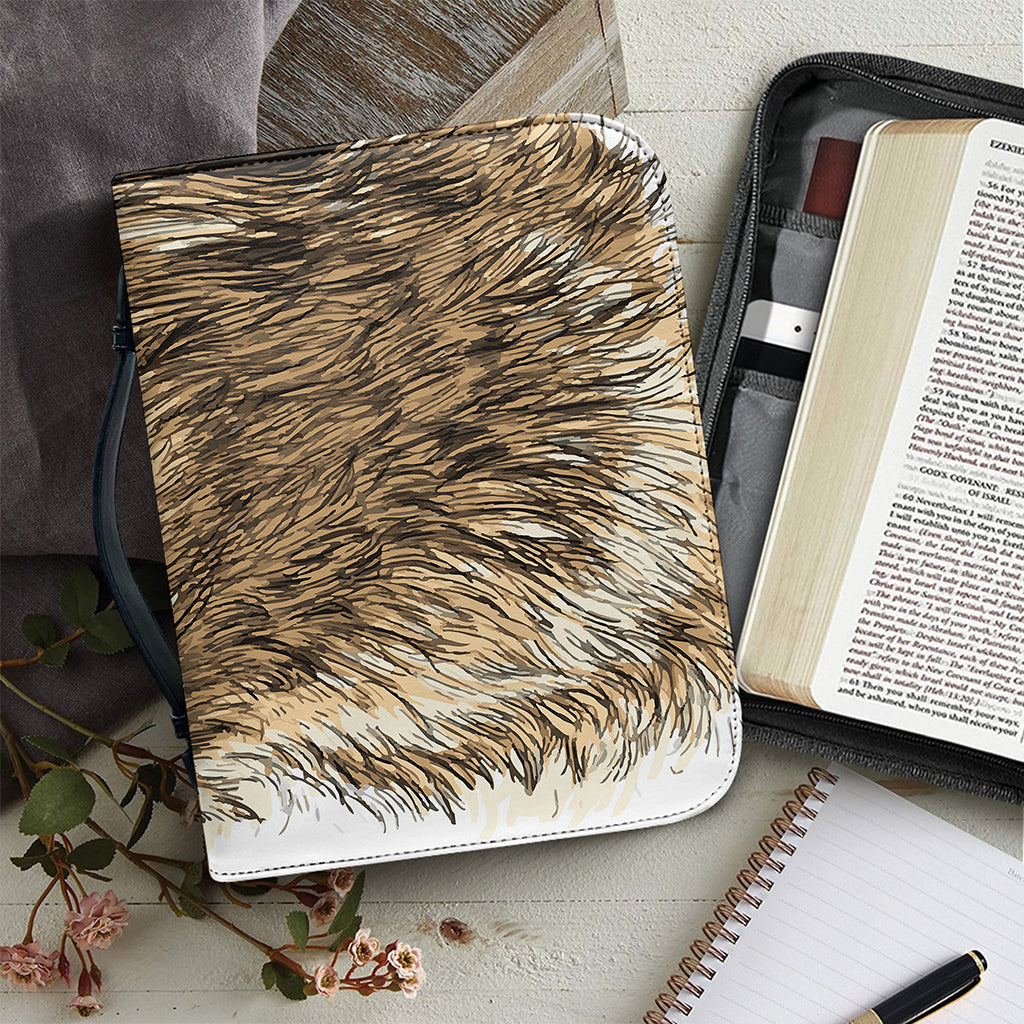 Labrador Retriever And Puppy Print Leather Bible Cover