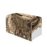 Labrador Retriever And Puppy Print Leather Tissue Box Cover