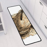 Labrador Retriever And Puppy Print Long Kitchen Mat