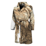 Labrador Retriever And Puppy Print Men's Bathrobe