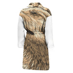 Labrador Retriever And Puppy Print Men's Bathrobe