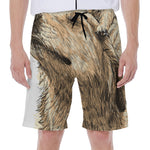 Labrador Retriever And Puppy Print Men's Beach Shorts