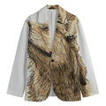 Labrador Retriever And Puppy Print Men's Blazer