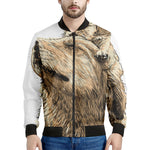 Labrador Retriever And Puppy Print Men's Bomber Jacket