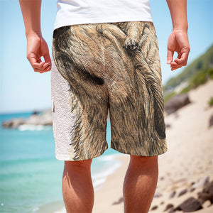 Labrador Retriever And Puppy Print Men's Cargo Shorts