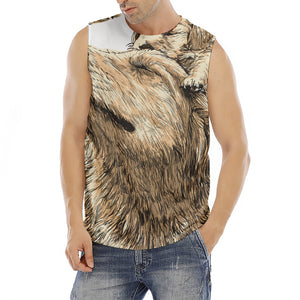 Labrador Retriever And Puppy Print Men's Fitness Tank Top