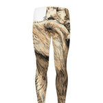 Labrador Retriever And Puppy Print Men's leggings