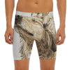 Labrador Retriever And Puppy Print Men's Long Boxer Briefs