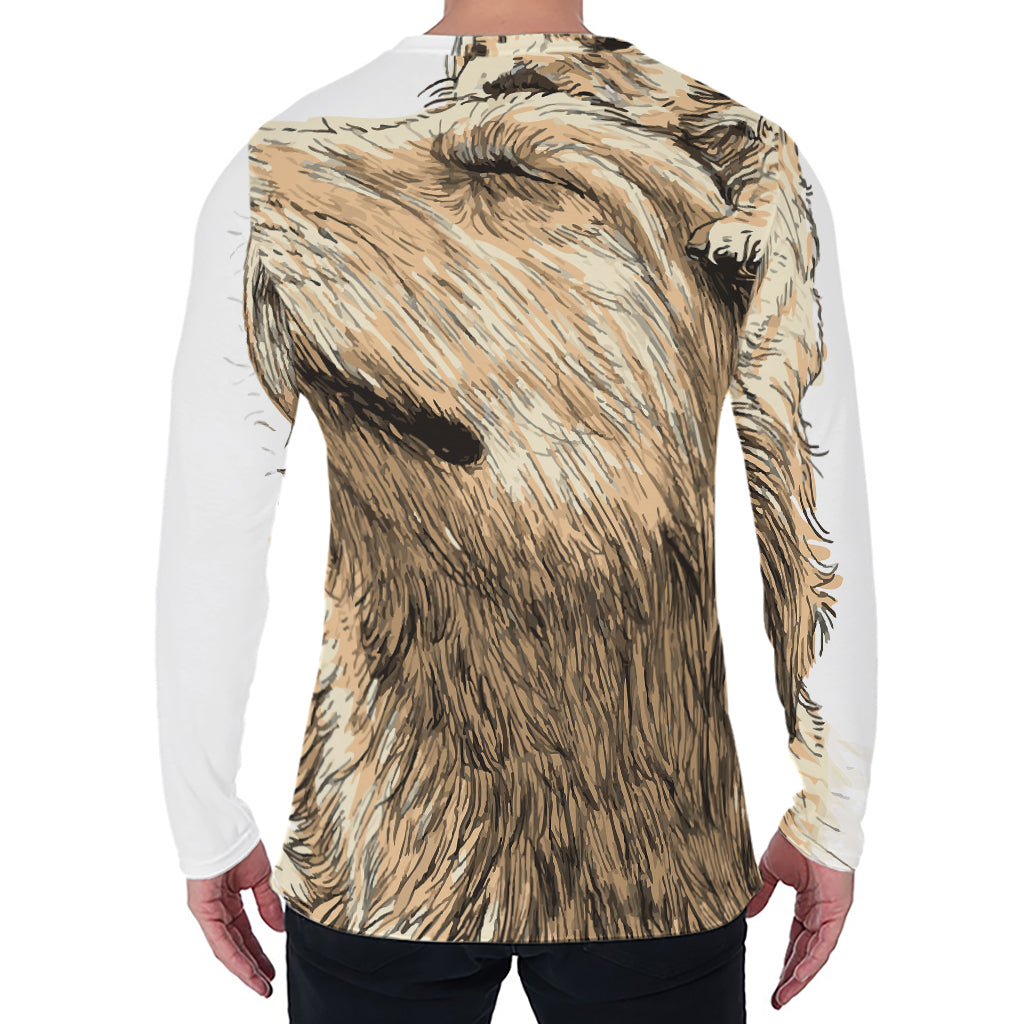 Labrador Retriever And Puppy Print Men's Long Sleeve T-Shirt