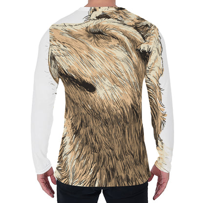 Labrador Retriever And Puppy Print Men's Long Sleeve T-Shirt