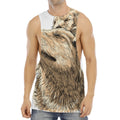 Labrador Retriever And Puppy Print Men's Muscle Tank Top