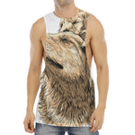 Labrador Retriever And Puppy Print Men's Muscle Tank Top