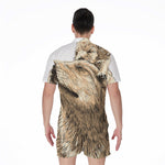 Labrador Retriever And Puppy Print Men's Rompers