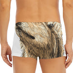 Labrador Retriever And Puppy Print Men's Short Boxer Briefs