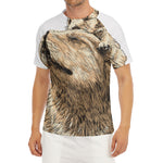 Labrador Retriever And Puppy Print Men's Short Sleeve Rash Guard