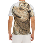 Labrador Retriever And Puppy Print Men's Short Sleeve Rash Guard