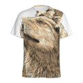 Labrador Retriever And Puppy Print Men's Athletic T-Shirt