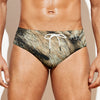 Labrador Retriever And Puppy Print Men's Swim Briefs