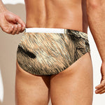 Labrador Retriever And Puppy Print Men's Swim Briefs