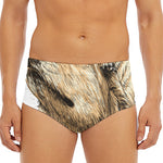 Labrador Retriever And Puppy Print Men's Triangle Swim Briefs
