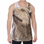 Labrador Retriever And Puppy Print Men's Velvet Tank Top
