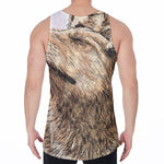 Labrador Retriever And Puppy Print Men's Velvet Tank Top