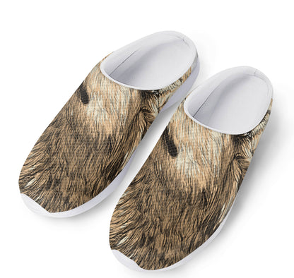 Labrador Retriever And Puppy Print Mesh Casual Shoes