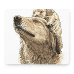 Labrador Retriever And Puppy Print Mouse Pad