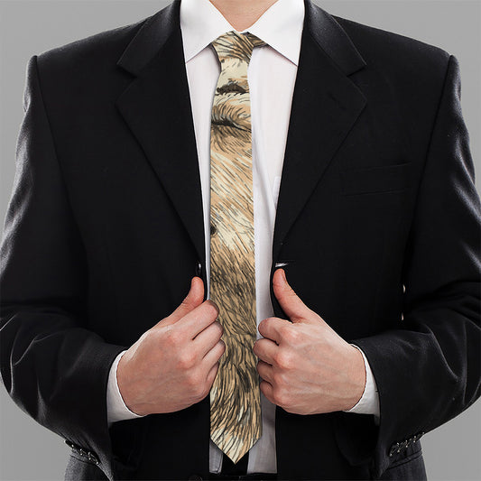 Labrador Retriever And Puppy Print Necktie