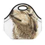 Labrador Retriever And Puppy Print Neoprene Lunch Bag