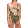 Labrador Retriever And Puppy Print One Piece Swimsuit