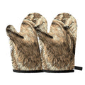Labrador Retriever And Puppy Print Oven Mitts