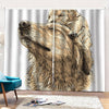 Labrador Retriever And Puppy Print Pencil Pleat Curtains