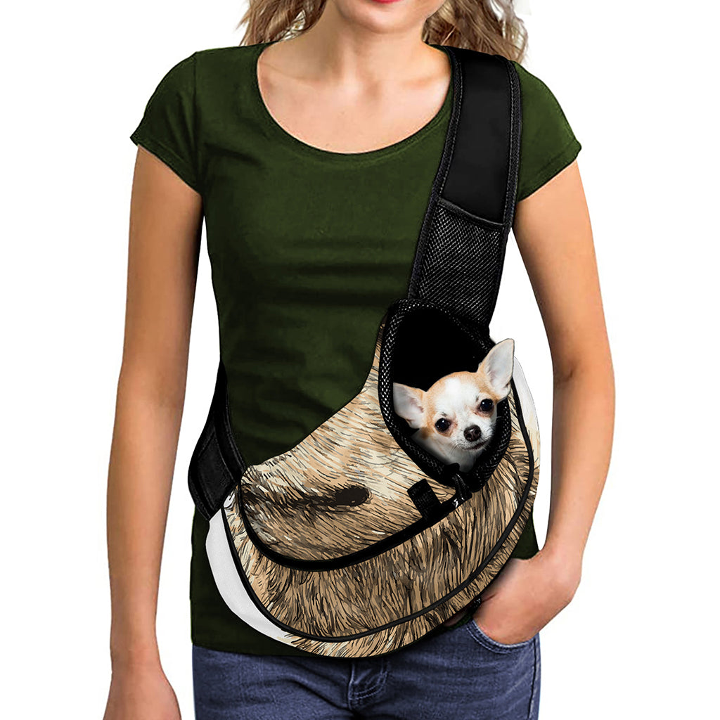 Labrador Retriever And Puppy Print Pet Sling Carrier